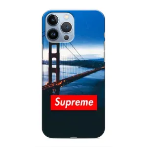 Чеохол для iPhone 13 Pro Max з картинкою Supreme (AlphaPrint) (Стиль Supreme)