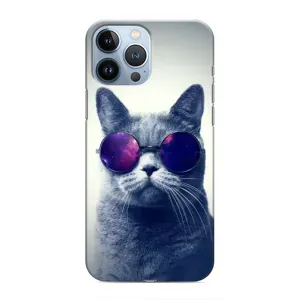 Чохол з принтом для iPhone 13 Pro Max (AlphaPrint) Модні коти (Стильний кіт)