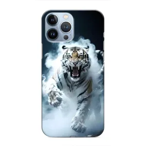 Чехол с принтом «Белый тигр в дыму» для iPhone 13 Pro Max