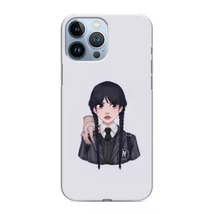 Чехлы Венсдей на iPhone 13 Pro Max Уэнсдей (AlphaPrint) (Уэнздей и Вещь)