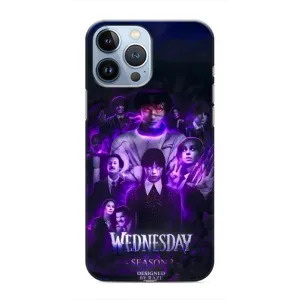 Чехол с дизайном Венздей 2 на iPhone 13 Pro Max (Фиолетовая магия Уэнздей)