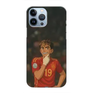 Чехол с футболистом Ламин Ямаль iPhone 13 Pro Max (Ямаль аниме)