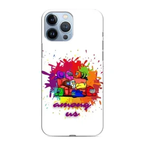 Чохли Амонг Ас для iPhone 13 Pro Max (AlphaPrint) (Яскравий АмонгАс)