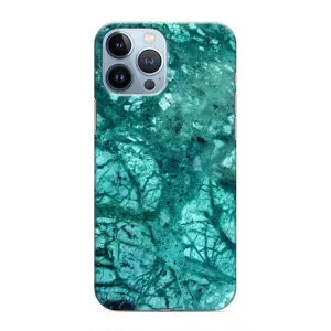 Мраморный чехол на iPhone 13 Pro Max (VPrint) (Зеленый мрамор)