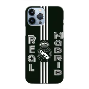 ФК Реал Мадрид чохли для iPhone 13 Pro (AlphaPrint) (чорно білий Реал)