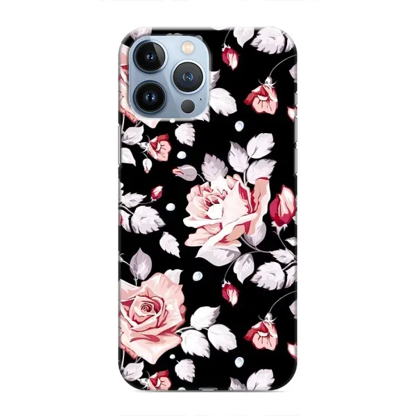 Чохол з принтом «Квіти на чорному» для iPhone 13 Pro Чохол з принтом «Квіти на чорному» для iPhone 13 Pro