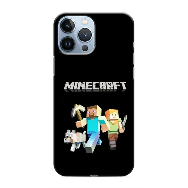 Чохол з принтом «герої Minecraft» для iPhone 13 Pro