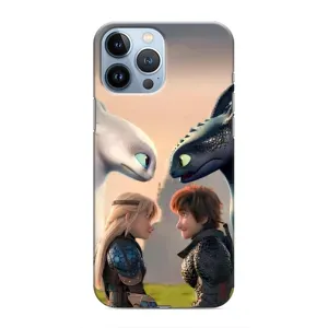 Чехол как приручить дракона на iPhone 13 Pro (Иккинг и Астрид)