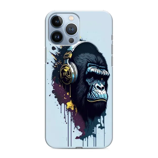 Чохол з принтом «Горила в навушниках» для iPhone 13 Pro