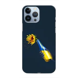 Чехол для Патриота Украины iPhone 13 Pro - (AlphaPrint) (Коктейль молотова)
