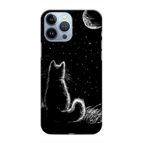 Чохол з принтом «Котик і місяць» для iPhone 13 Pro Чохол з принтом «Котик і місяць» для iPhone 13 Pro