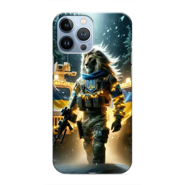 Чохол з принтом «ЛЕВ ЗСУ» для iPhone 13 Pro