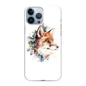 Чехлы с картинкой Лисички для iPhone 13 Pro (VPrint) (Лисичка в цветочках)
