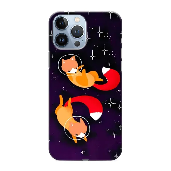Чехол с принтом «Лисички космонавты» для iPhone 13 Pro Чехол с принтом «Лисички космонавты» для iPhone 13 Pro