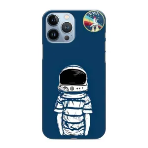 Чехол NASA для iPhone 13 Pro (AlphaPrint) (Мальчик в шлеме)