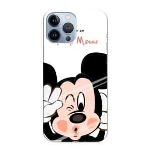 Эксклюзивный чехол для iPhone 13 Pro (AlphaPrint - Мультяшные) (Маус Микки)