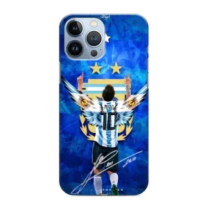 Чехлы для iPhone 13 Pro (Leo чемпион) (AlphaPrint) (Месси сборная)