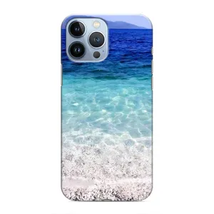Силиконовый чехол с КАРТИНКАМИ лето для iPhone 13 Pro (AlphaPrint) (Море)