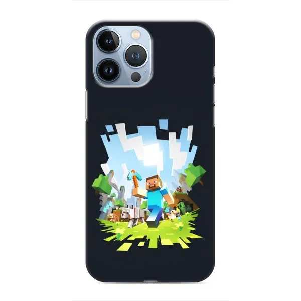 Чохол з принтом «персонажі Minecraft» для iPhone 13 Pro