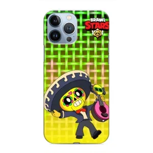 Чехлы Brawl Stars для iPhone 13 Pro (AlphaPrint) (Поко в самбреро)