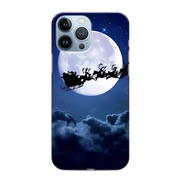 Чохол з принтом «Санта - місяць» для iPhone 13 Pro