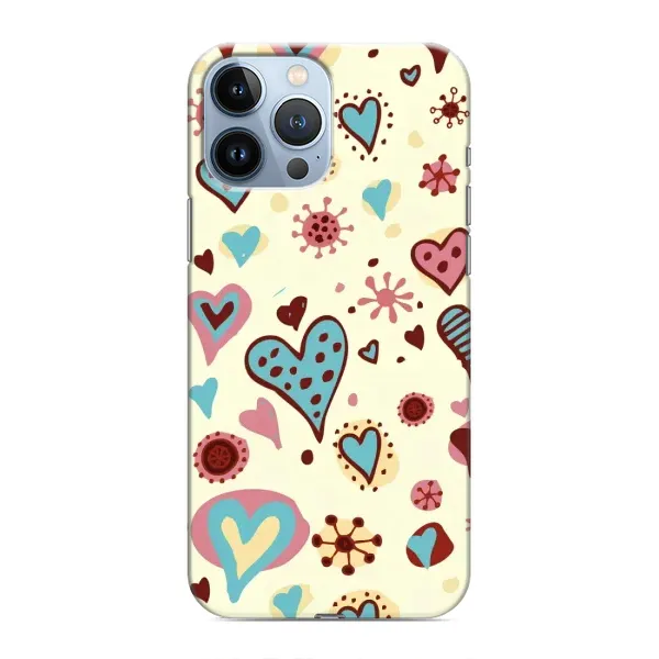 Чохол з принтом «Сердечки» для iPhone 13 Pro
