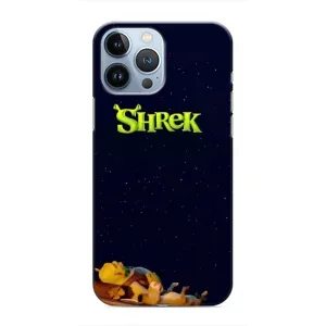 Чехол с мультфильмом Шрек на iPhone 13 Pro (Отдыхающий Шрек)