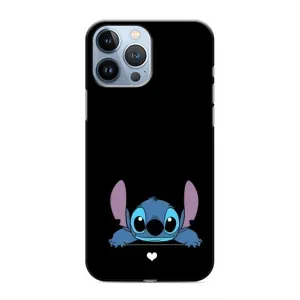 Чехол с принтом Стич на iPhone 13 Pro (Стич на черном)
