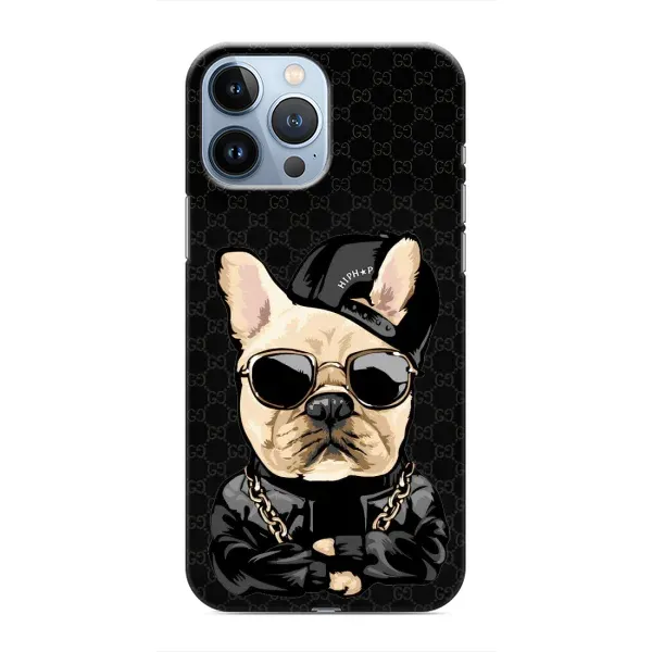 Чохол з принтом «Стильна собака» для iPhone 13 Pro