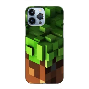 Чехол Майнкрафт на iPhone 13 Pro (AlphaPrint) Minecraft (текстура Майнкрафт)