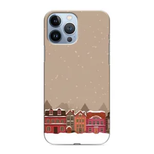 Новогодние, Праздничные Чехлы для iPhone 13 Pro - 2024 год (Зимний город)