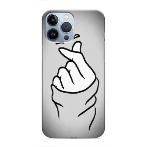 Чехол с принтом для iPhone 13 Pro (AlphaPrint - Знак сердечка) (Значок Love)