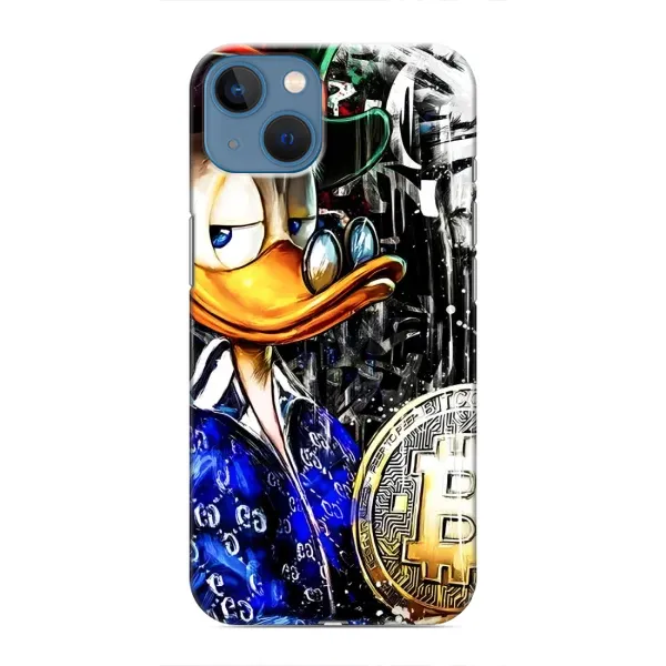 Чохол з принтом «Біткойн Скрудж» для iPhone 13
