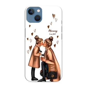 Чохол з друком для iPhone 13 - (Мама з дитинкою) (AlphaPrint) (Донька і мама)