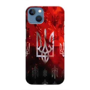 Украинские Чехлы для iPhone 13 с картинкой УПА (AlphaPrint) (ГЕРБ УПА)