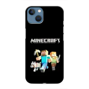Чохол Майнкрафт на iPhone 13 (AlphaPrint) Minecraft (герої Minecraft)