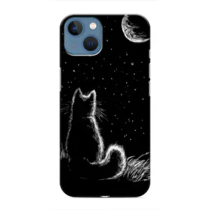 Чехол с принтом для iPhone 13 (AlphaPrint) Модные коты