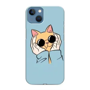 Чохол на Еппл 13 з Котиками (VPrint) (Котик в окулярах)