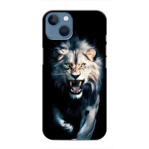 Чохол з картинкою 'Хижаки' для iPhone 13 (Лев у темряві)