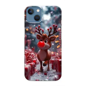 Яскравий чохол для iPhone 13 з Зимові Оленята (Олень серед подарунків)