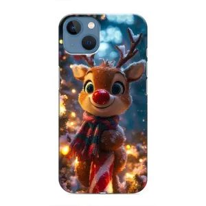 Яскравий чохол для iPhone 13 з Зимові Оленята (Олень з шарфом)
