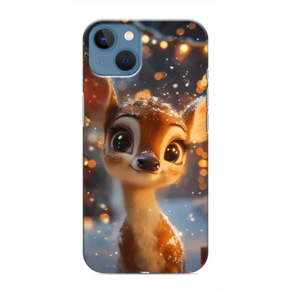 Чохол з принтом «Оленятко серед гірлянд» для iPhone 13