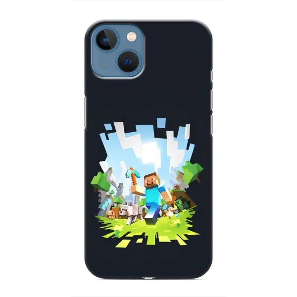Чехол с принтом «персонажи Minecraft» для iPhone 13