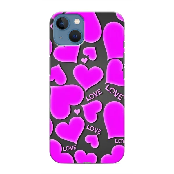 Чохол з принтом «Pink hearts» для iPhone 13 Чохол з принтом «Pink hearts» для iPhone 13