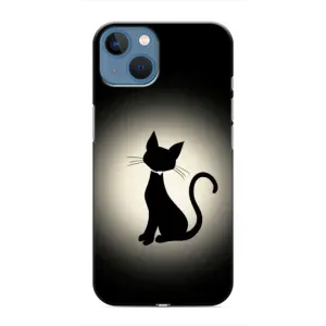 Чохол з принтом для iPhone 13 (AlphaPrint) Модні коти (Силует котика)