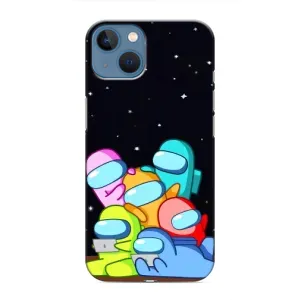 Чохли Амонг Ас для iPhone 13 (AlphaPrint) (Скіни в космосі)