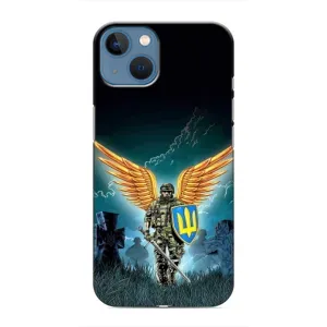 Чехлы с картинкой ЗСУ для iPhone 13 (AlphaPrint) (Солдат ЗСУ)