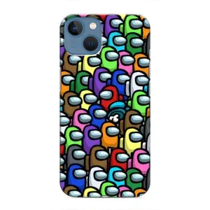 Чохли Амонг Ас для iPhone 13 (AlphaPrint) (Убитий)