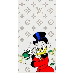 Чехлы для iPhone 14 Plus - Скрудж МакДак Louis Vuitton (PREMIUMPrint) (Баксы Скрудж)