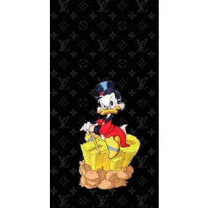 Чехлы для iPhone 14 Plus - Скрудж МакДак Louis Vuitton (PREMIUMPrint) (Богатство Макдака)